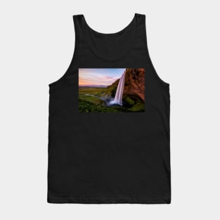 A Sunset at Seljalandsfoss Tank Top